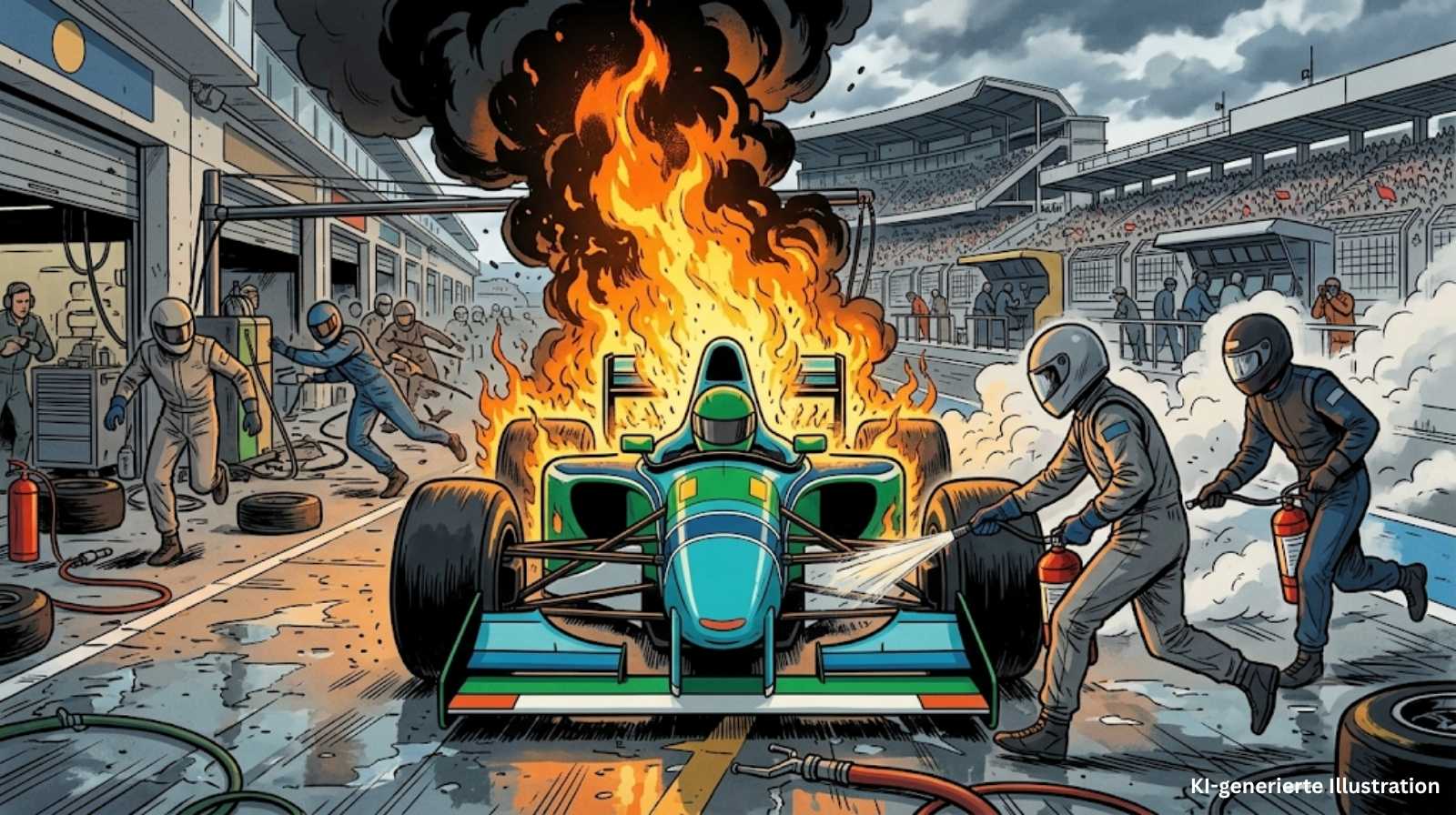 Der Feuerball von Hockenheim: Jos Verstappens Boxenbrand von 1994