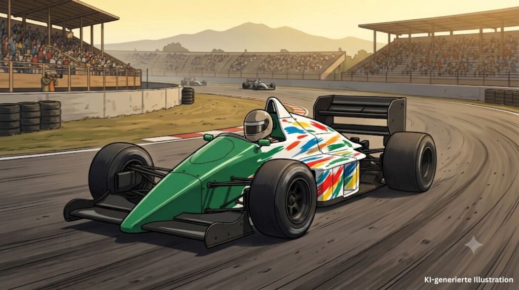 Benetton B186: Der farbenfrohe Raketenwagen, mit dem Gerhard Berger den ersten Sieg für Benetton holte